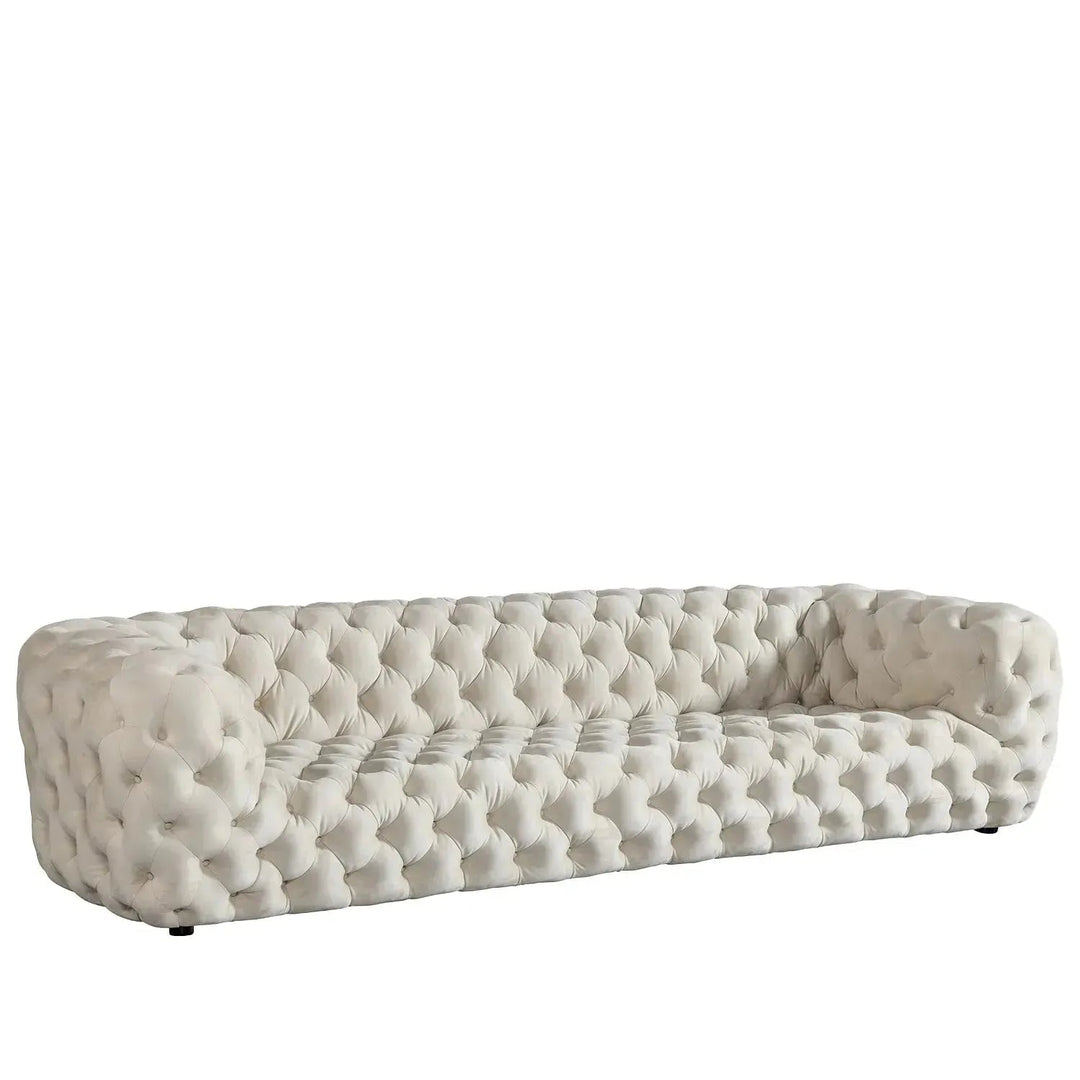 Vintage fabric 3 seater sofa mozart conceptual design.