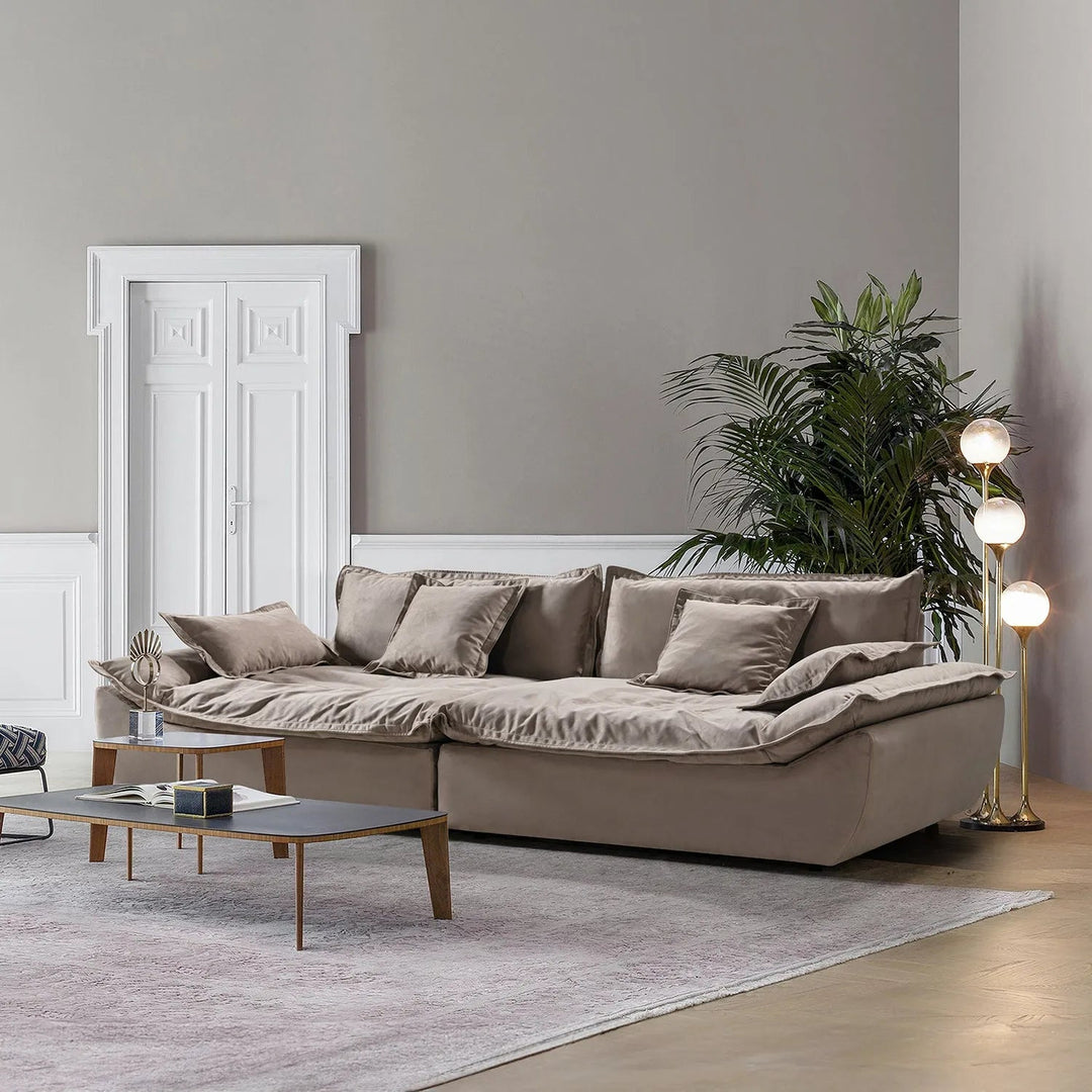 Contemporary Fabric 5 Seater Sofa SNUGGLE