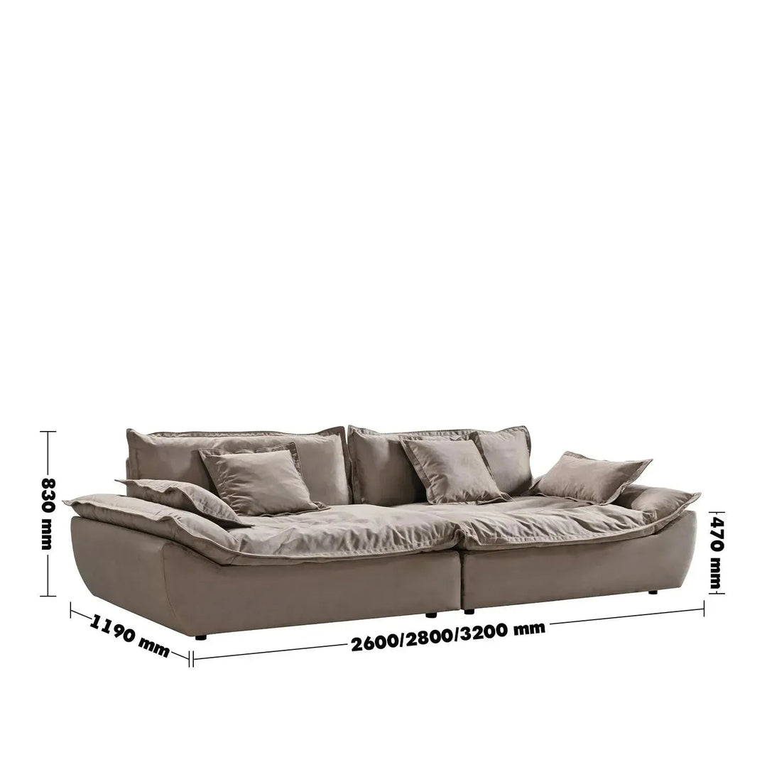 Contemporary fabric 5 seater sofa snuggle size charts.