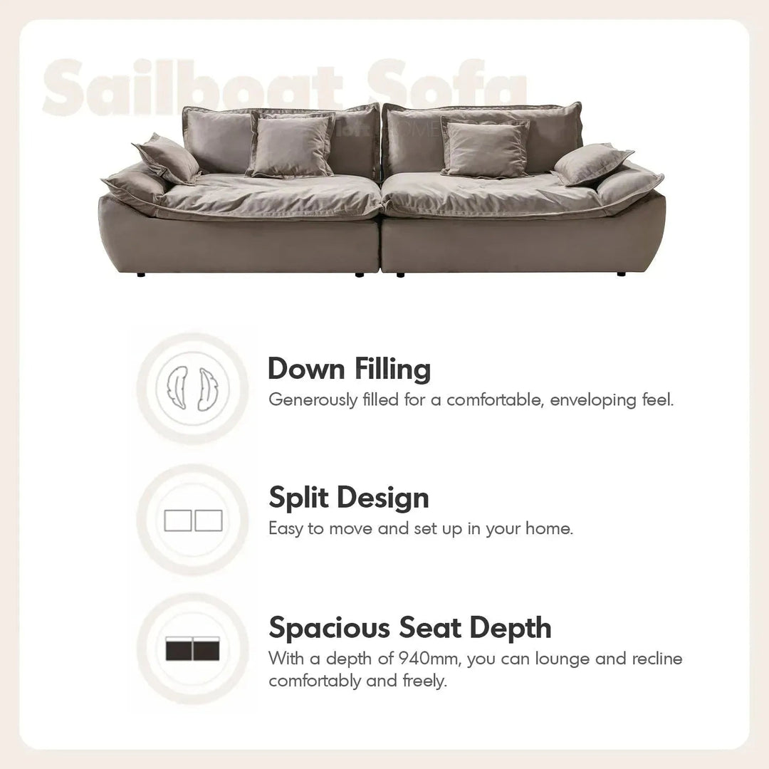 Contemporary Fabric 5 Seater Sofa SNUGGLE