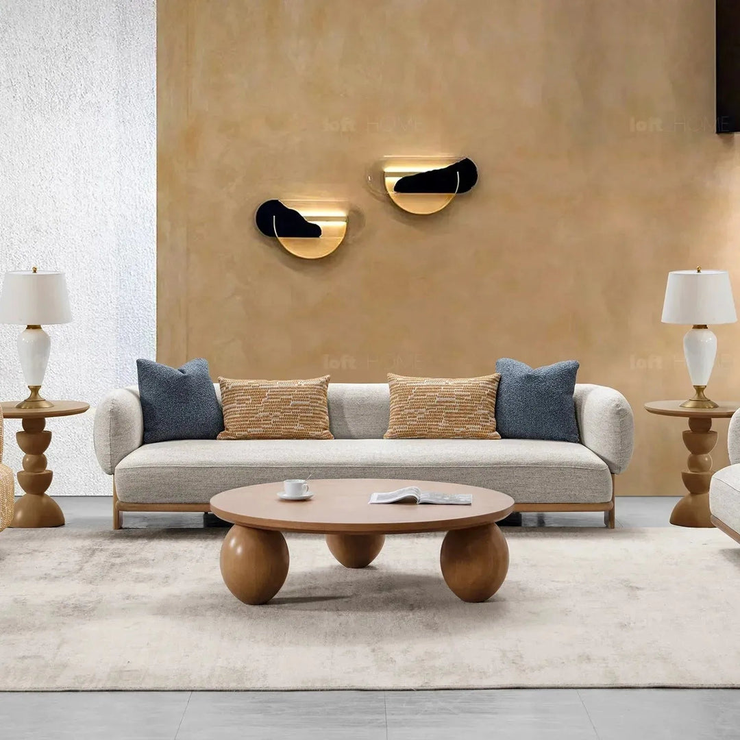 Scandinavian Fabric 4 Seater Sofa WALTZ