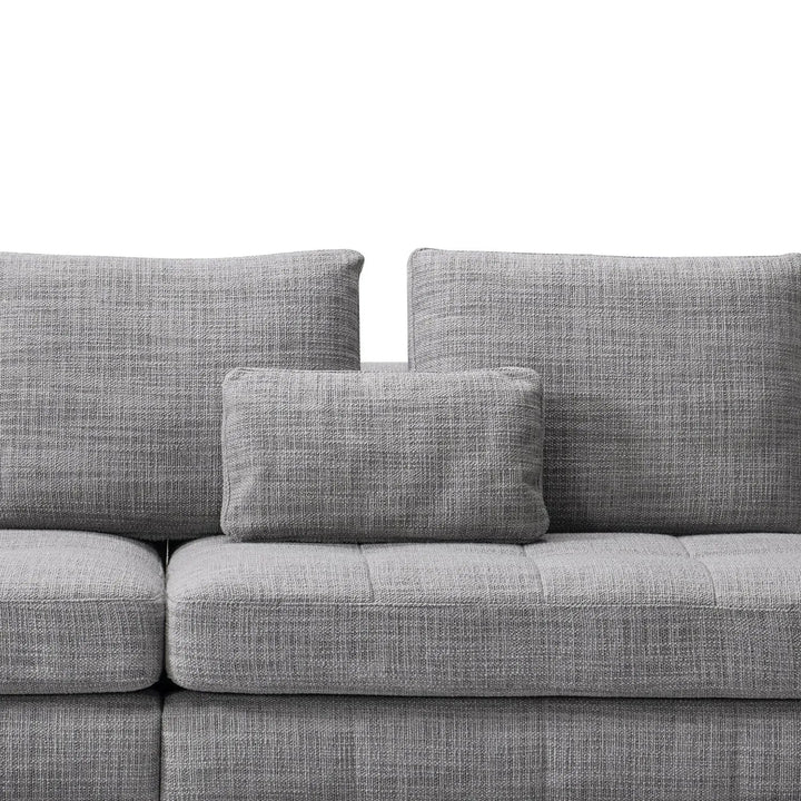 Modern fabric 4 seater sofa arctic layered structure.