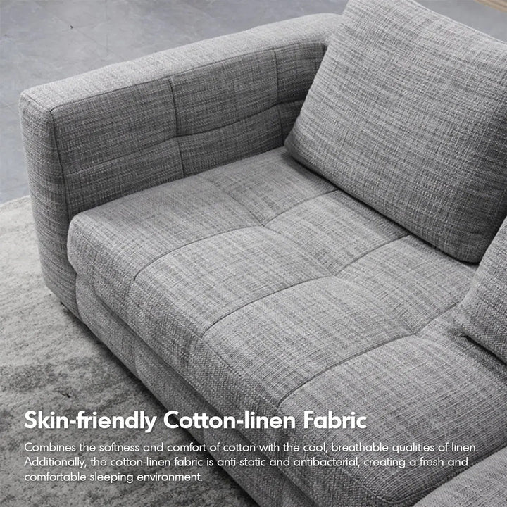 Modern Fabric 4 Seater Sofa ARCTIC