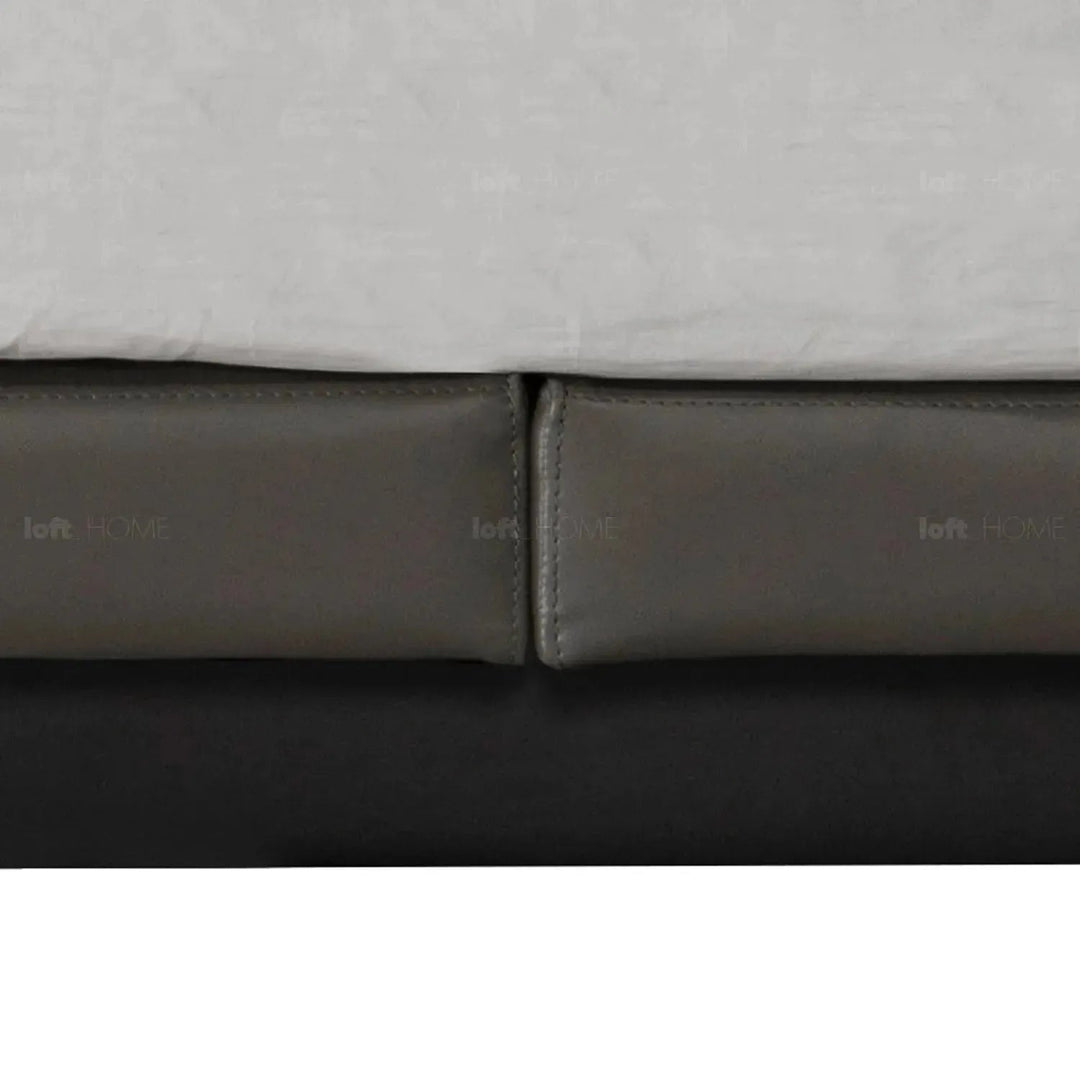 Minimalist fabric bed hoverloft layered structure.