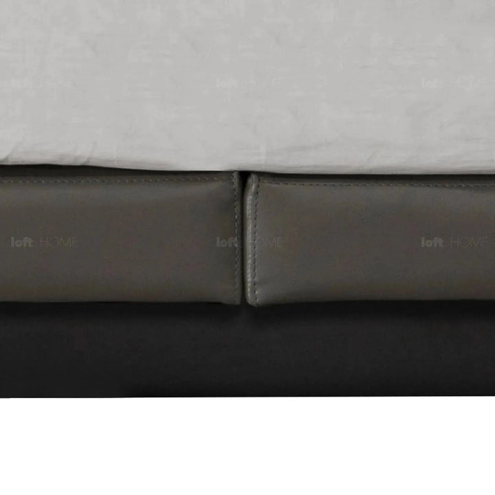 Minimalist fabric bed hoverloft layered structure.