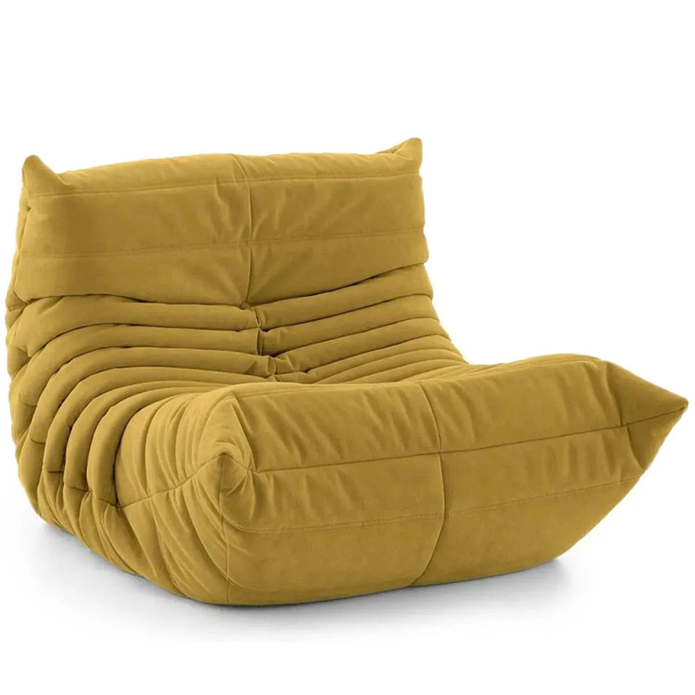 Contemporary fabric modular 1 seater sofa cater in white background.