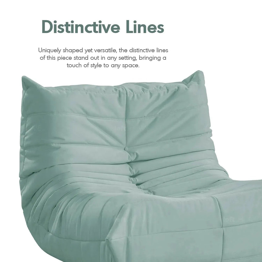 Bauhaus fabric modular 1 seater sofa cater with context.