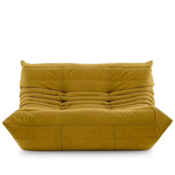 Contemporary fabric modular 2 seater sofa cater in white background.