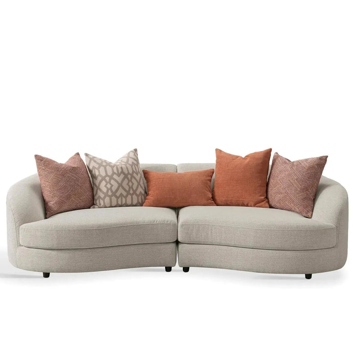 Cream Fabric Modular 4 Seater Sofa GROOVE