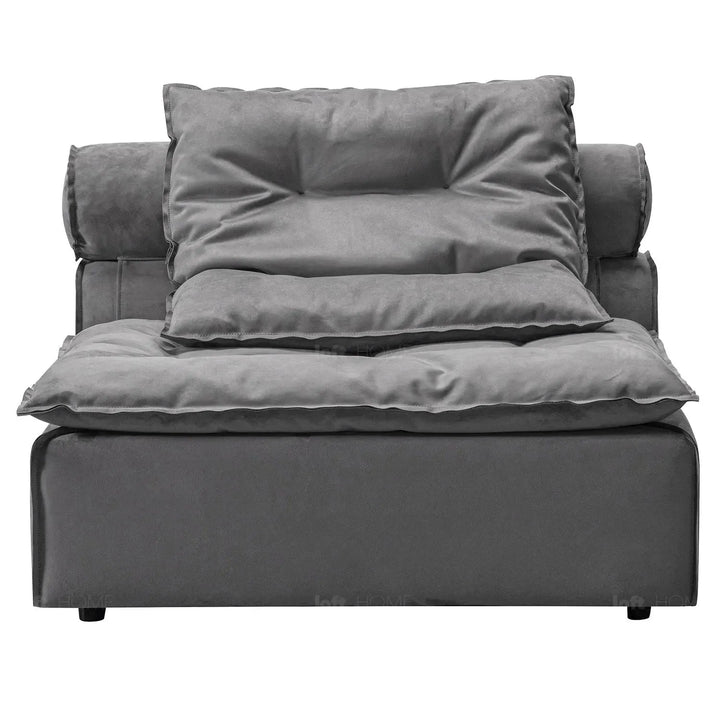 Modern fabric modular 3 seater sofa woolen conceptual design.