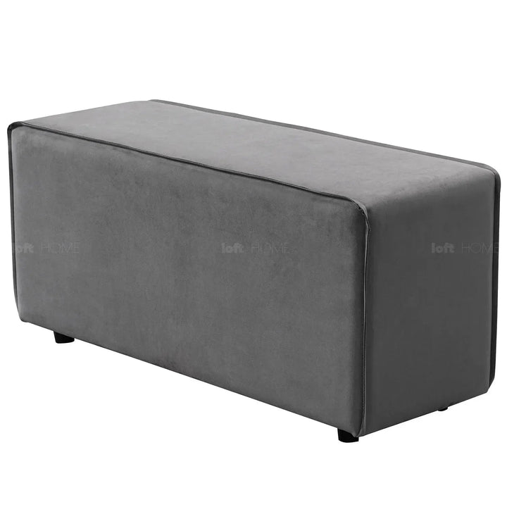 Modern fabric modular 3 seater sofa woolen detail 3.