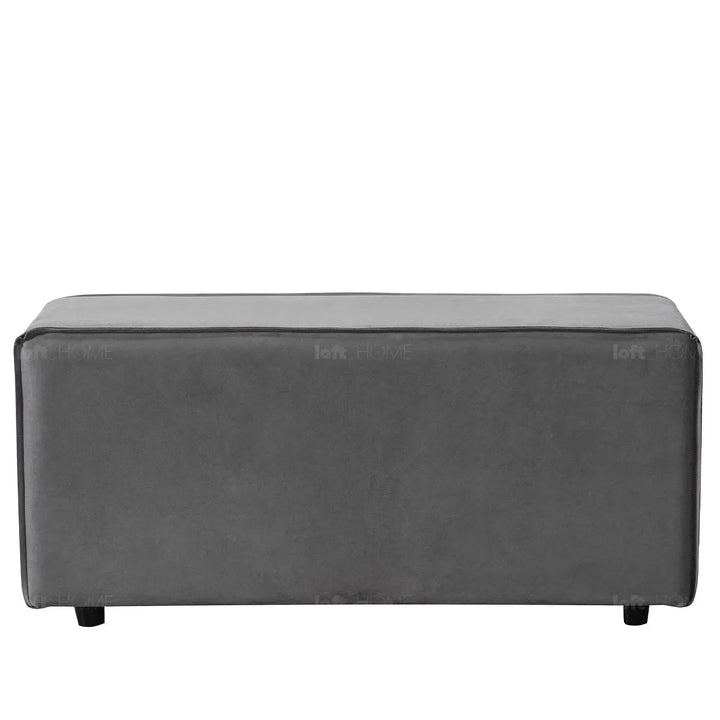 Modern fabric modular 3 seater sofa with ottoman woolen situational feels.