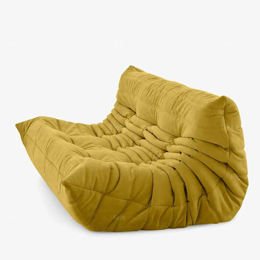 Contemporary fabric modular 3 seater sofa cater detail 2.