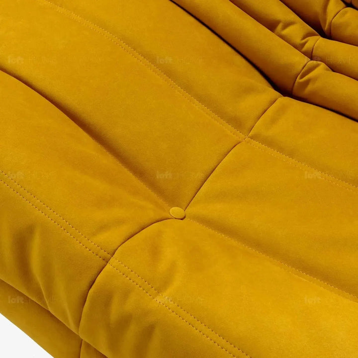 Bauhaus fabric modular 3 seater sofa cater detail 9.
