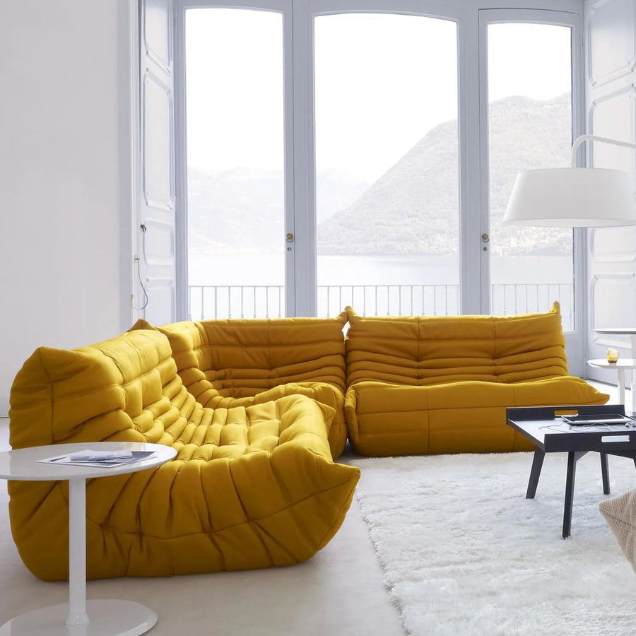 Bauhaus fabric modular 3 seater sofa cater primary product view.