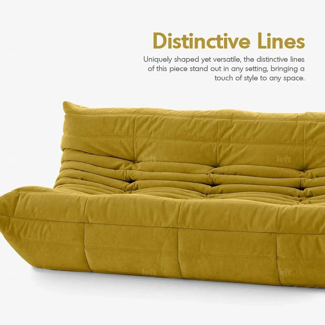 Contemporary fabric modular 3 seater sofa cater with context.
