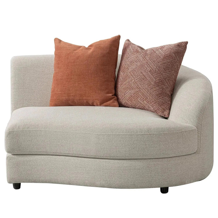 Cream fabric modular 5 seater sofa groove conceptual design.