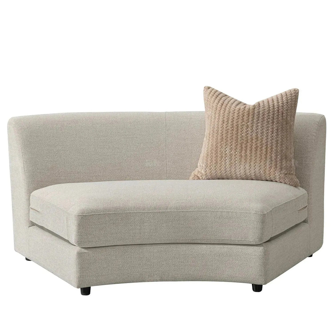 Cream fabric modular 5 seater sofa groove detail 2.