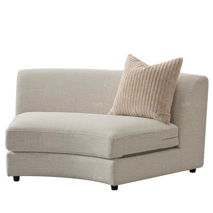 Cream fabric modular 5 seater sofa groove detail 3.