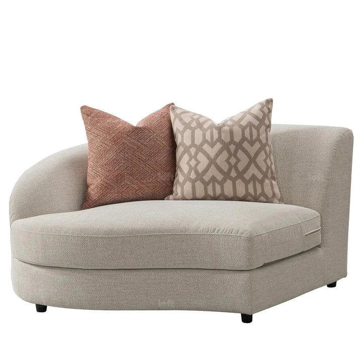 Cream fabric modular l shape sectional sofa groove 3+3 conceptual design.