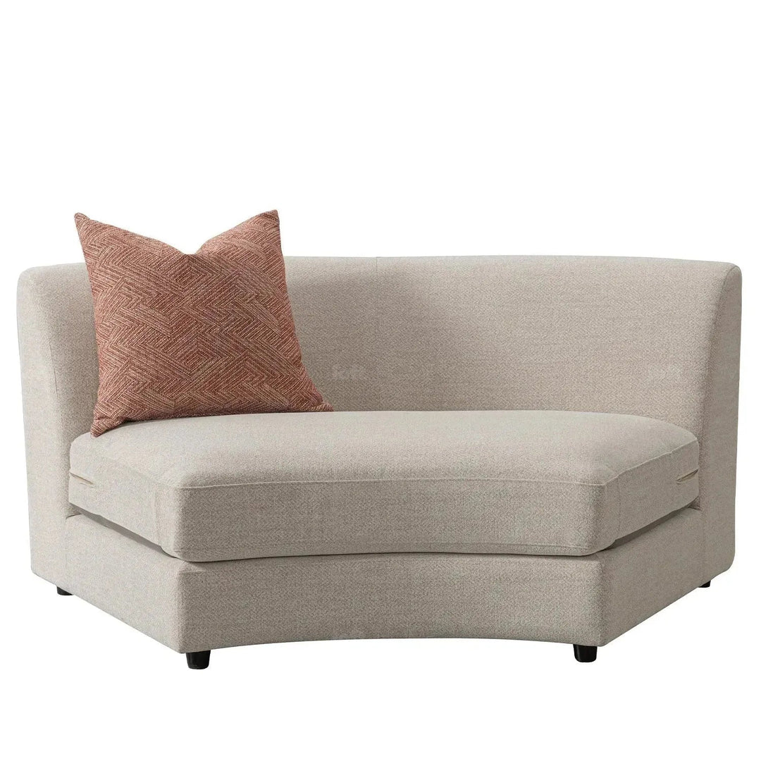 Cream fabric modular l shape sectional sofa groove 3+3 detail 1.