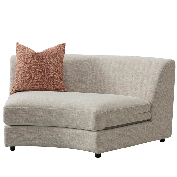 Cream fabric modular l shape sectional sofa groove 3+3 detail 2.