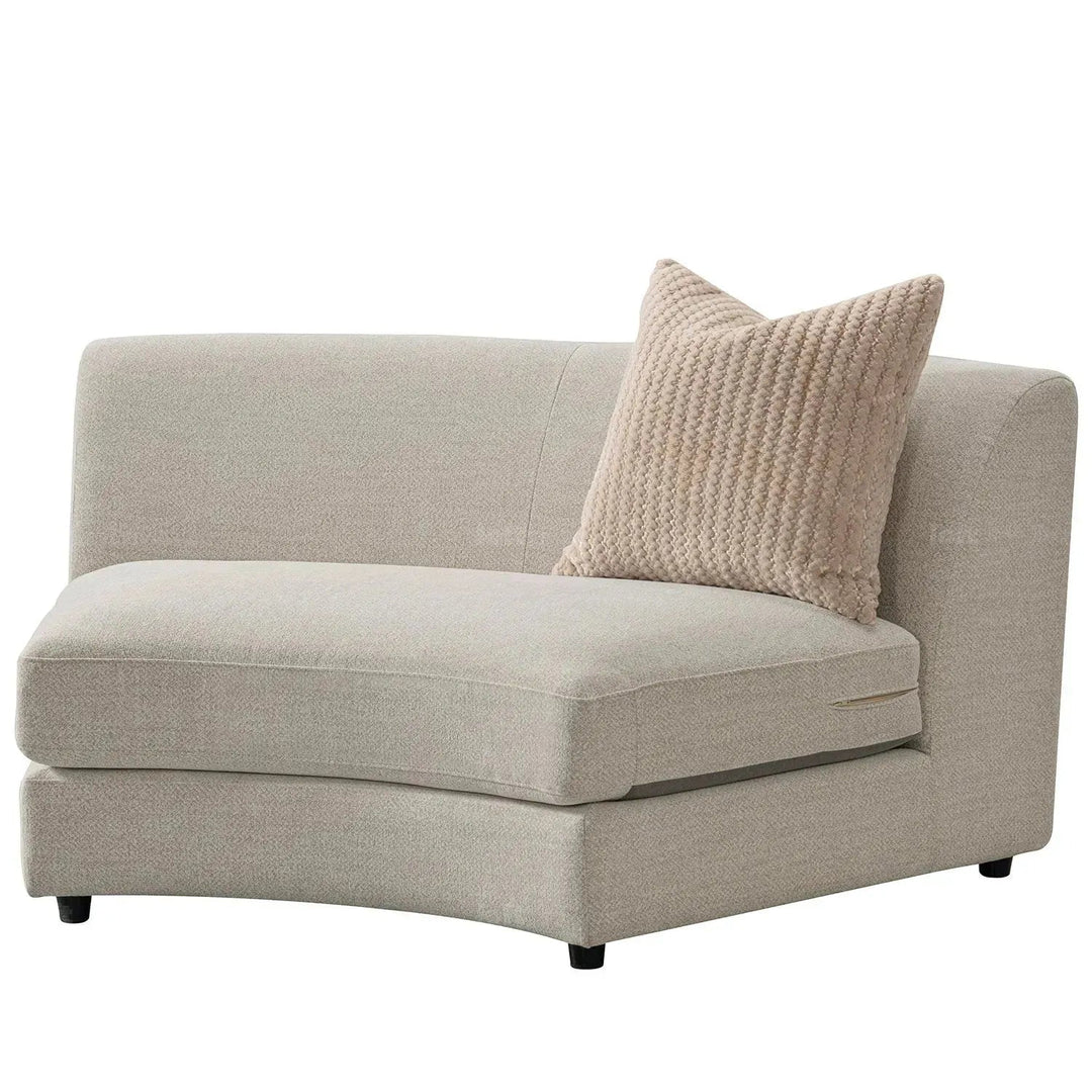 Cream fabric modular l shape sectional sofa groove 3+3 detail 4.