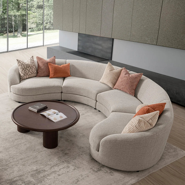 Cream Fabric Modular L Shape Sectional Sofa GROOVE 3+3 Good to Know Preview-1