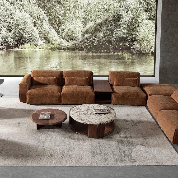 Modern Corduroy Velvet Fabric Modular 4 Seater Sofa OPERA Good to Know Preview-1