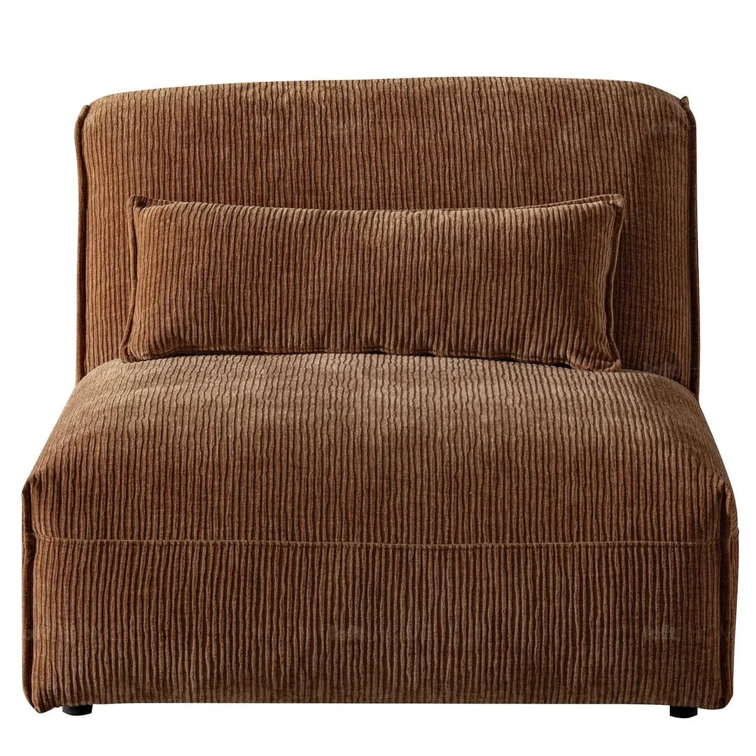 Modern corduroy velvet fabric modular armless 1 seater sofa opera detail 2.