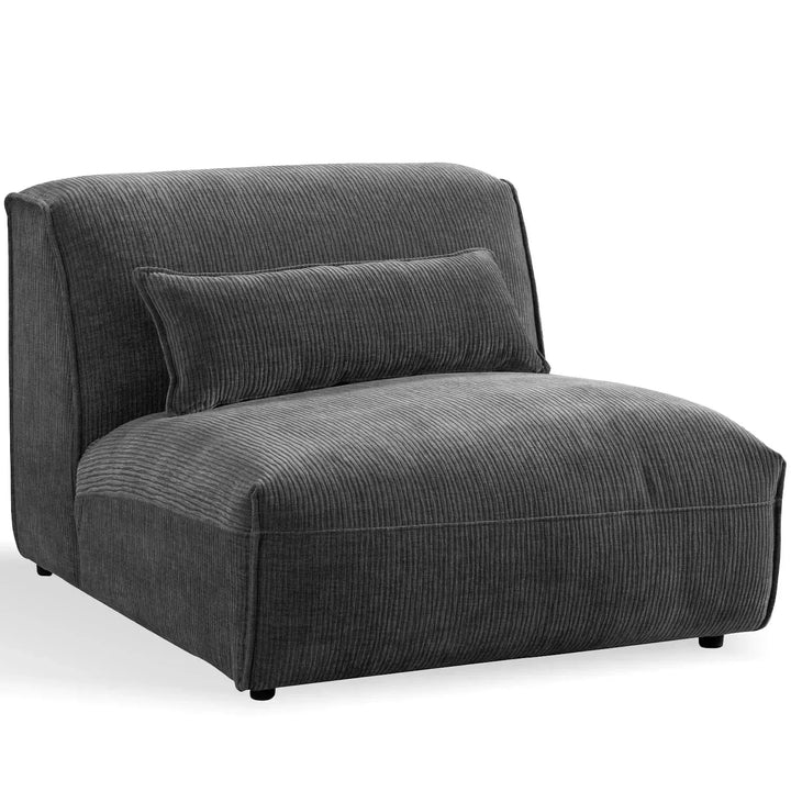 Modern corduroy velvet fabric modular armless 1 seater sofa opera detail 4.
