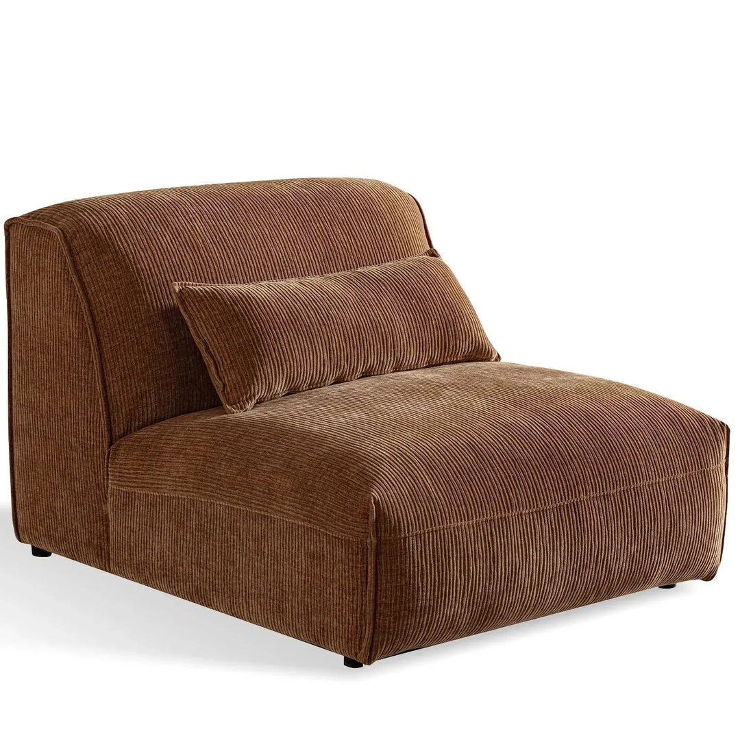Modern Corduroy Velvet Fabric Modular Armless 1 Seater Sofa OPERA