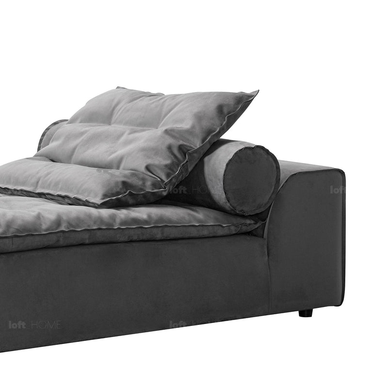 Modern Fabric Modular Chaise Sofa WOOLEN Material Details Chart