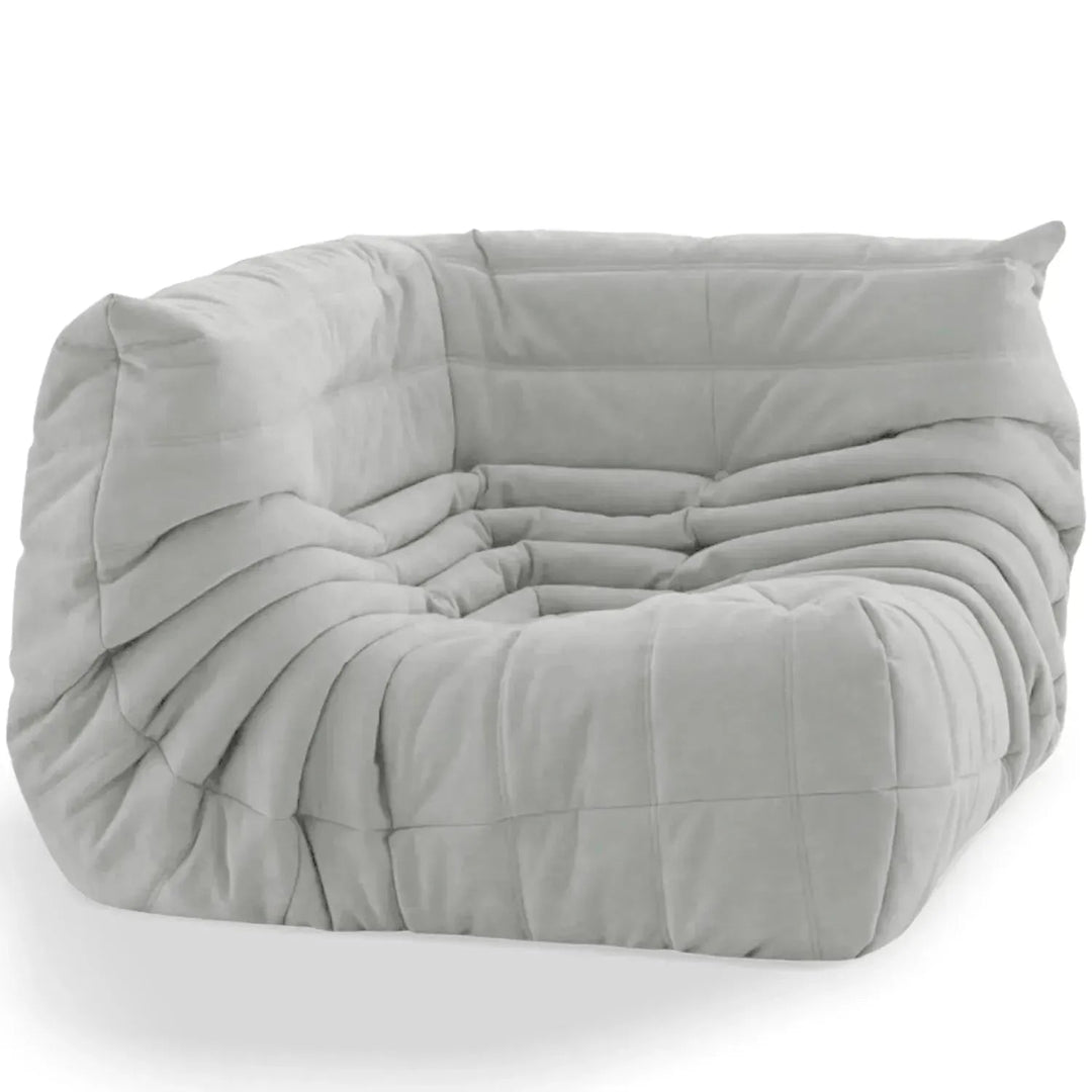 Contemporary fabric modular corner 1 seater sofa cater layered structure.