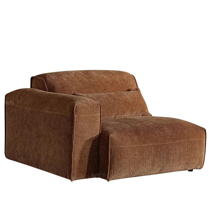 Modern corduroy velvet fabric modular corner 1 seater sofa opera detail 3.