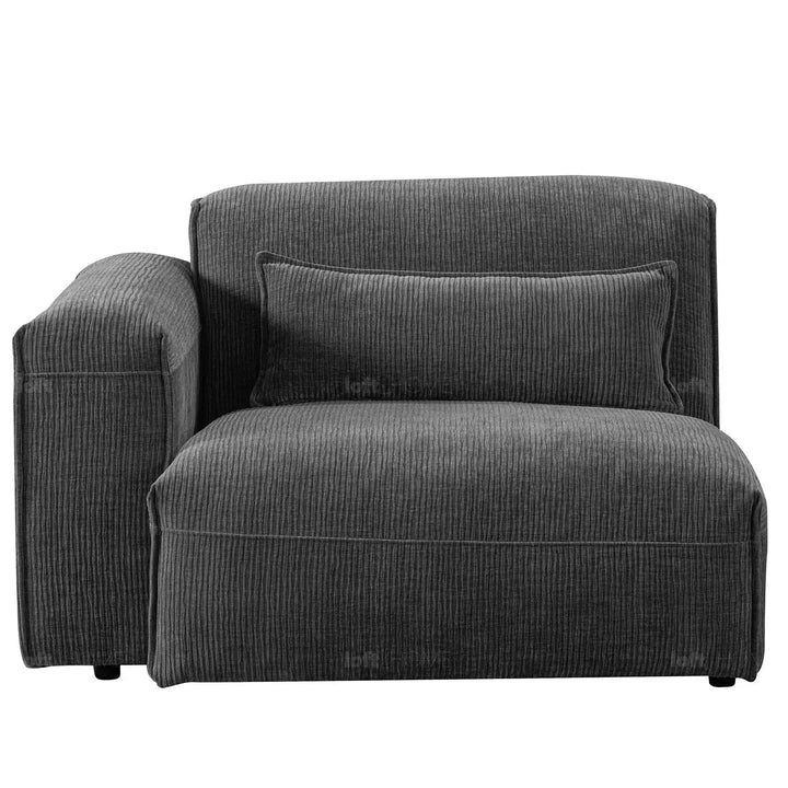 Modern corduroy velvet fabric modular corner 1 seater sofa opera detail 4.