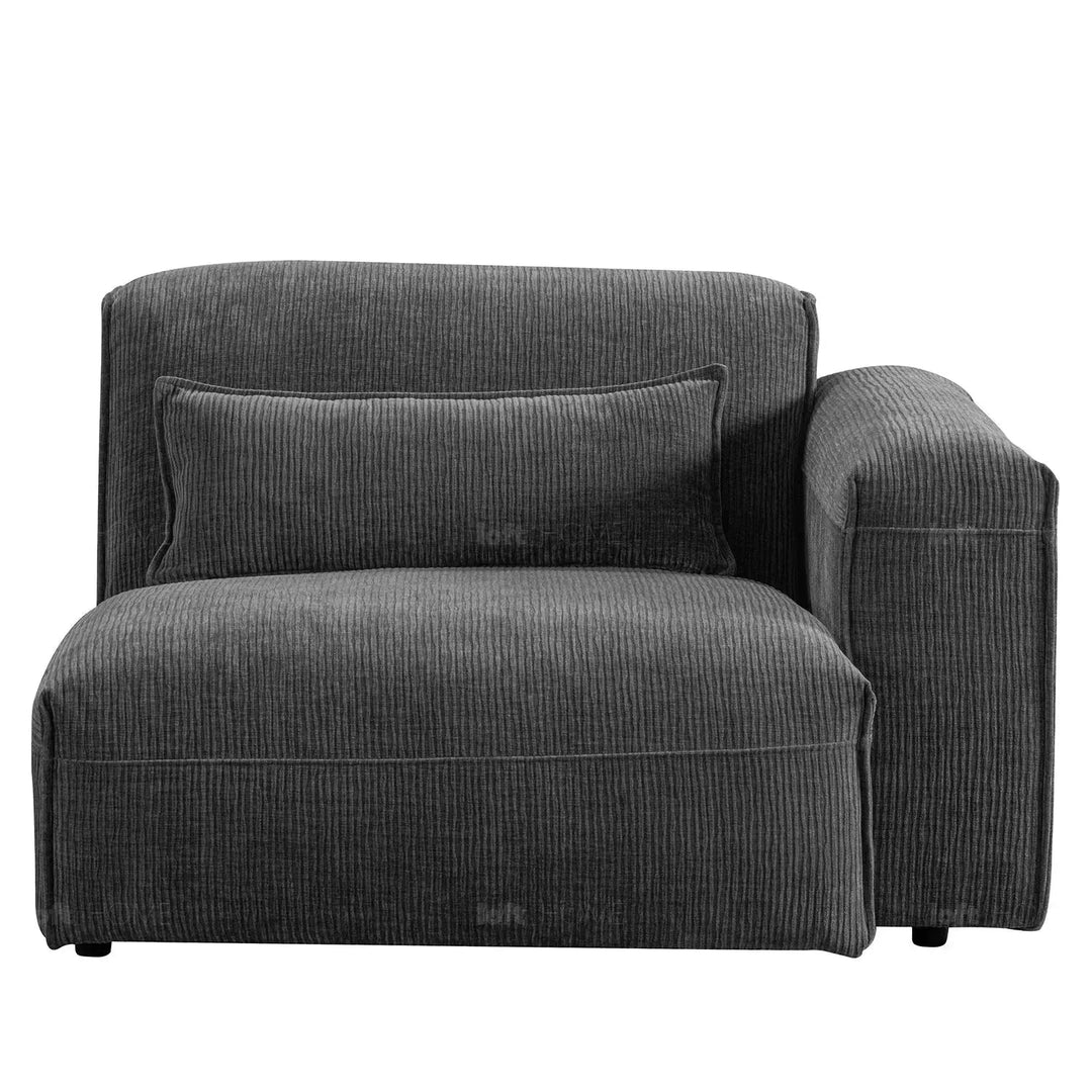 Modern corduroy velvet fabric modular corner 1 seater sofa opera detail 5.