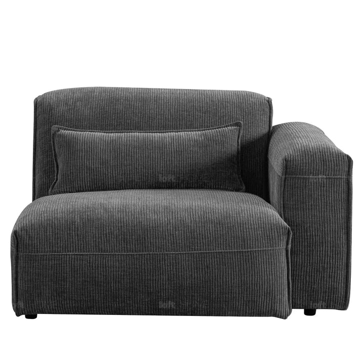 Modern corduroy velvet fabric modular corner 1 seater sofa opera detail 5.