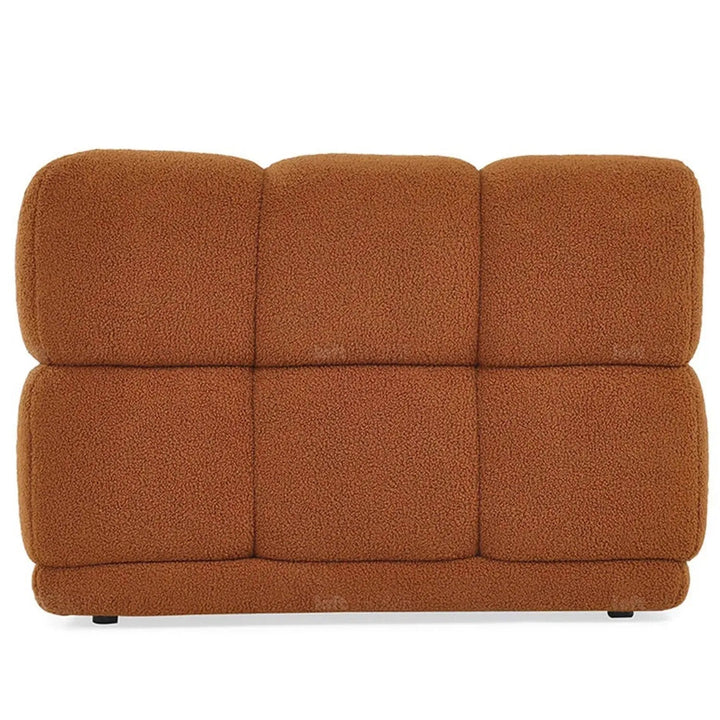 Bauhaus teddy fabric modular l shape sectional sofa cuboid 3+l layered structure.