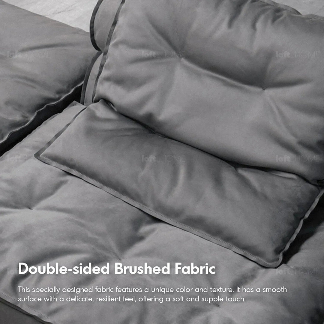 Modern fabric modular l shape sectional sofa woolen 4+l color swatches.