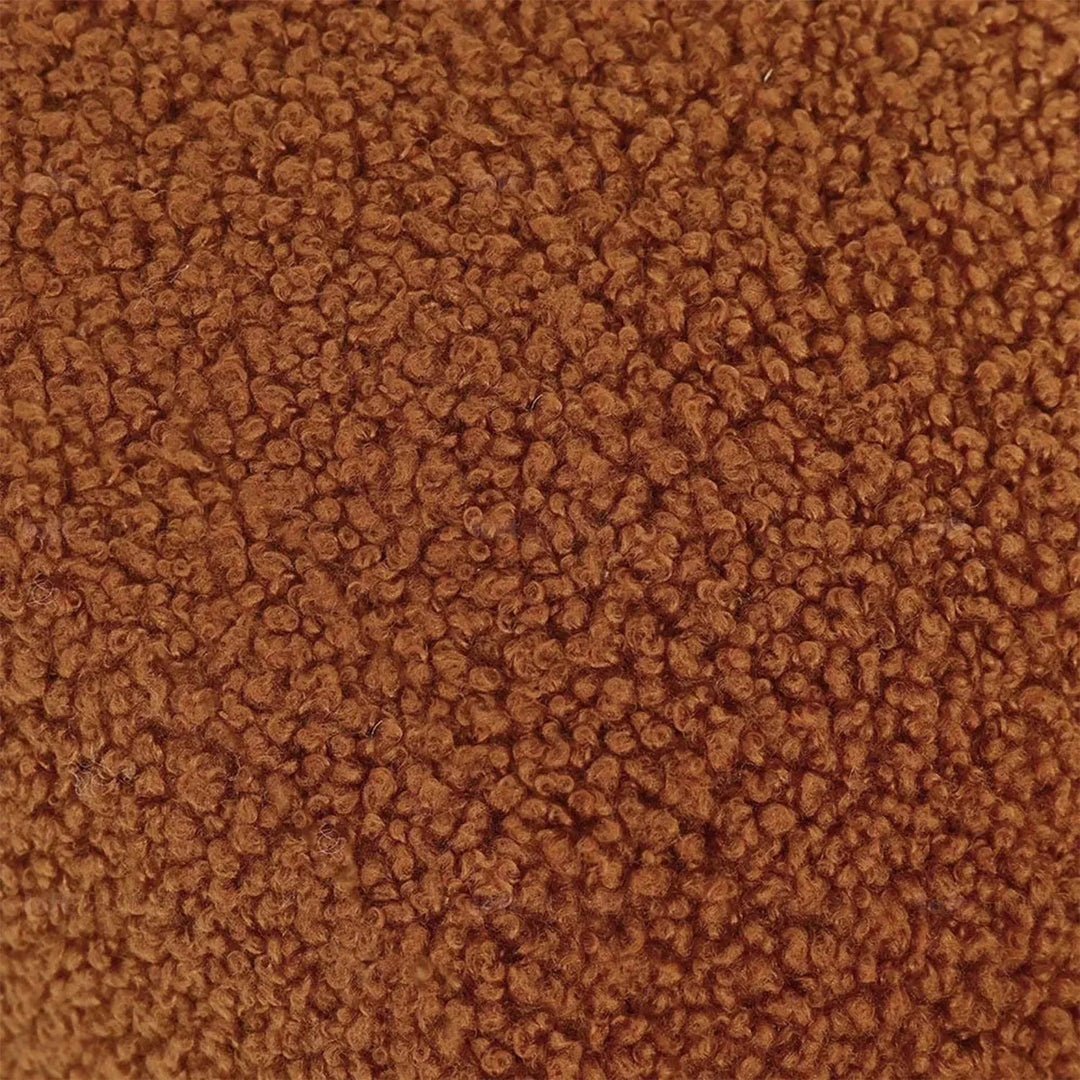 Contemporary Teddy Fabric Modular Ottoman CUBOID