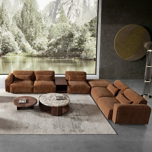 Modern Corduroy Velvet Fabric Modular Ottoman OPERA Good to Know Preview-1