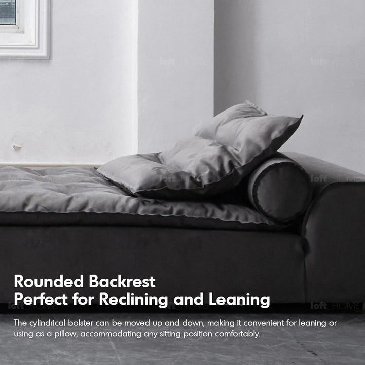 Modern fabric modular ottoman woolen l with context.
