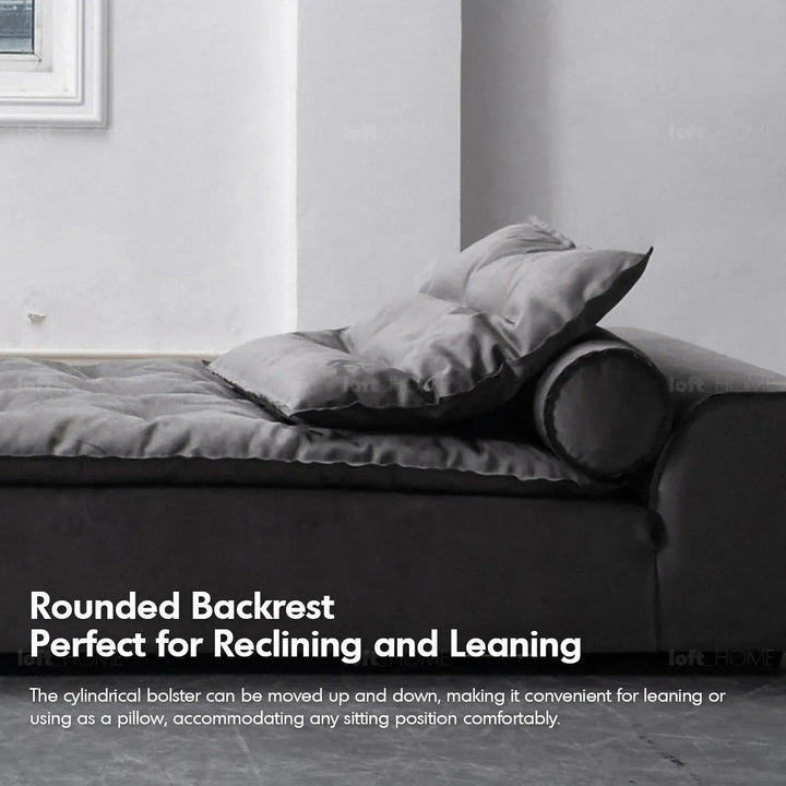 Modern fabric modular ottoman woolen with context.