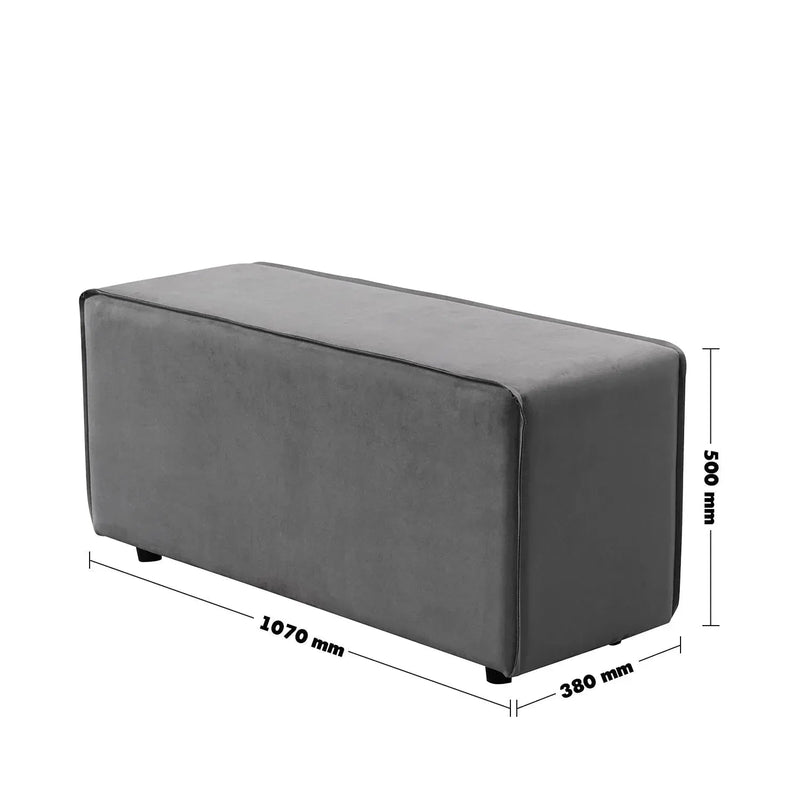 Modern fabric modular sofa armrest woolen size charts.
