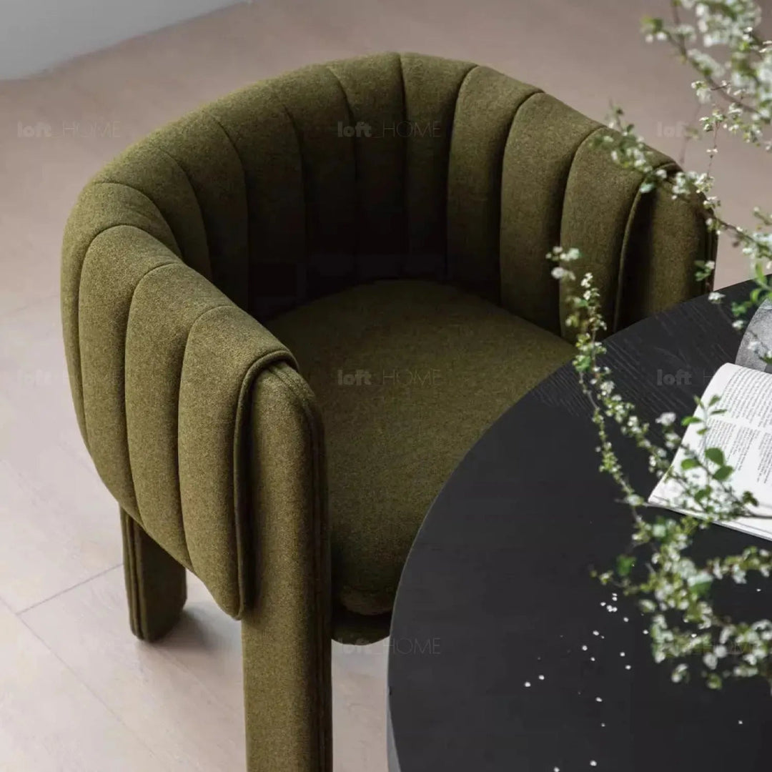 Modern Faux Cashmere Fabric Dining Chair CACTUS