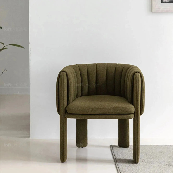 Modern Faux Cashmere Fabric Dining Chair CACTUS