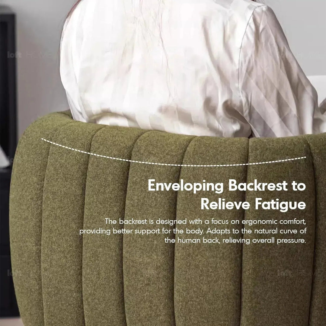 Modern Faux Cashmere Fabric Dining Chair CACTUS