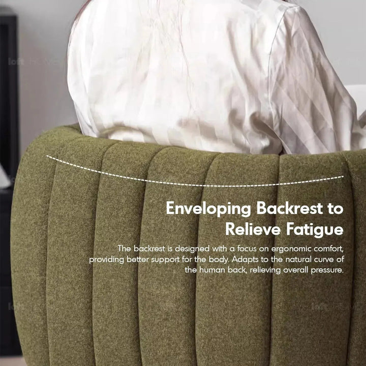 Modern Faux Cashmere Fabric Dining Chair CACTUS