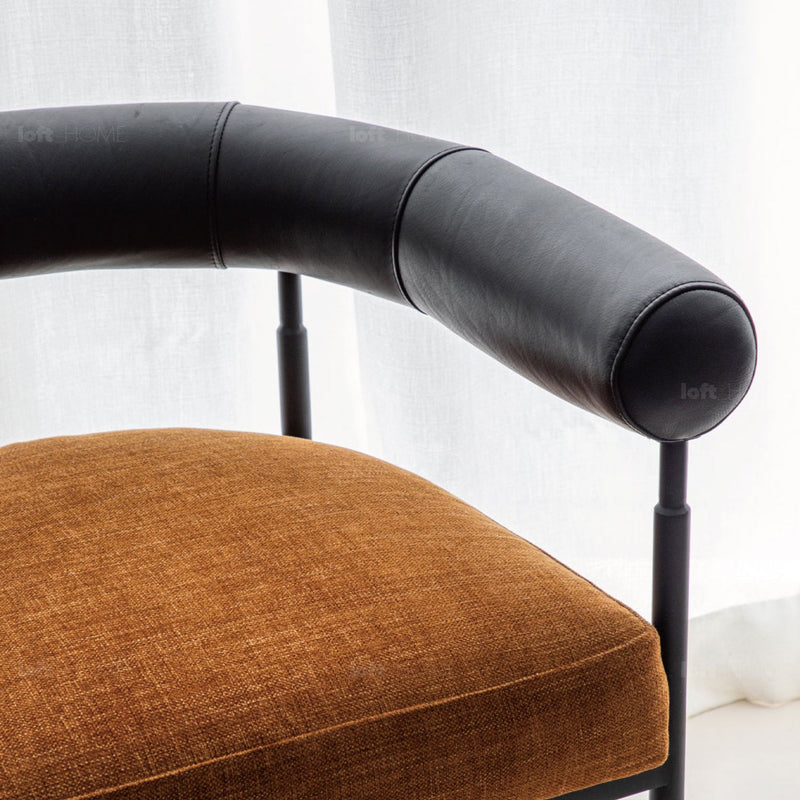 Bauhaus Faux Cashmere Leather Dining Chair NOST Color Swatches